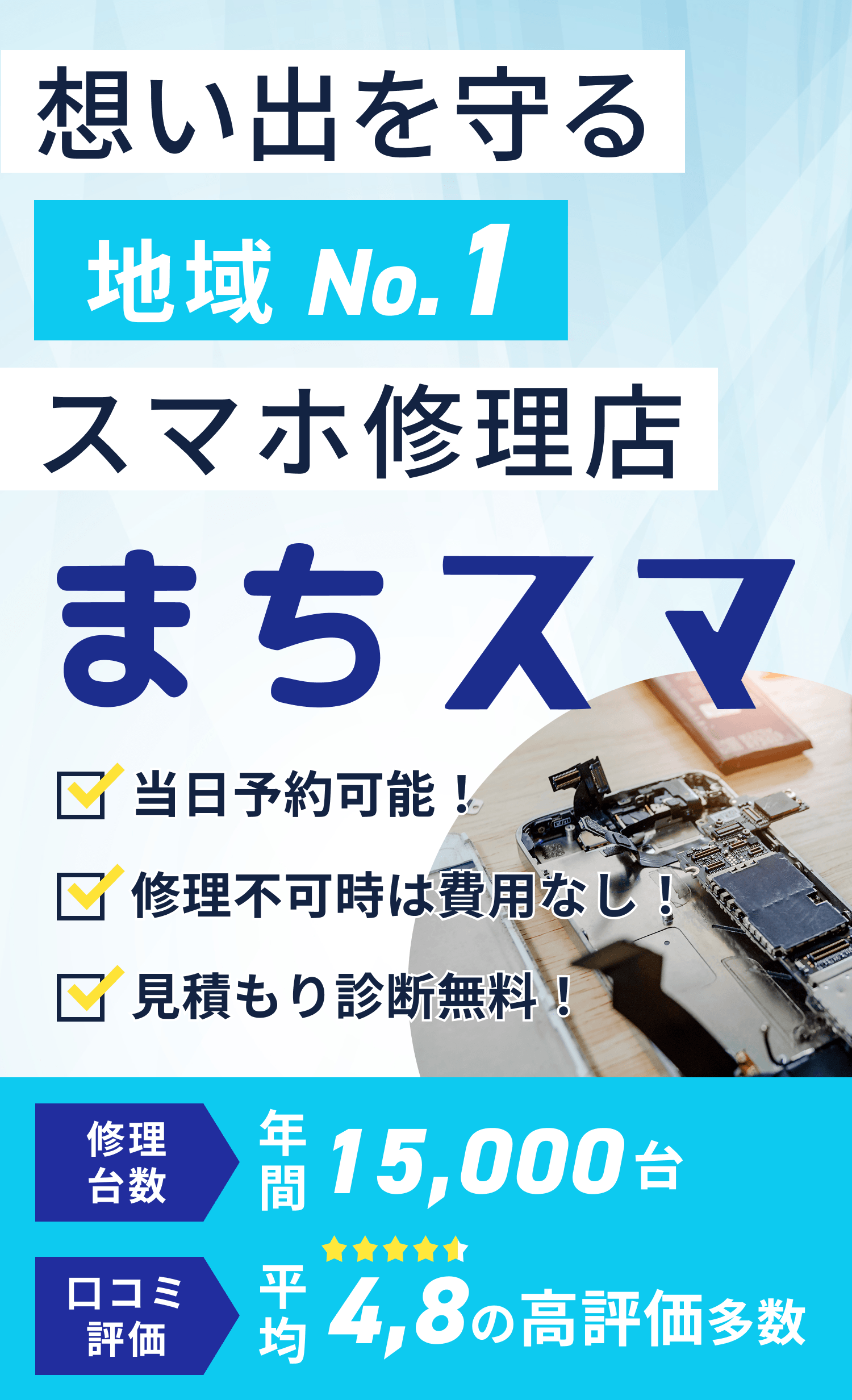 想い出を守る 地域No.1 スマホ修理店 まちスマ