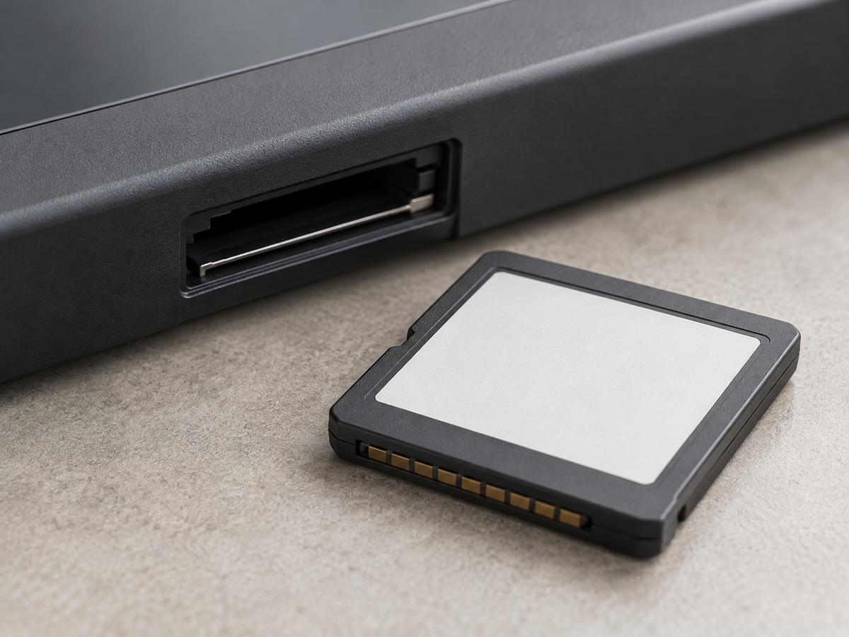 ゲームカードと携帯型ゲーム機の差し込み口